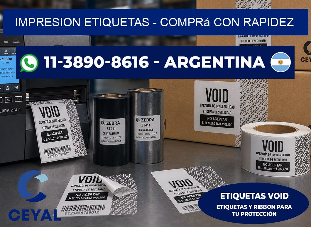 IMPRESION ETIQUETAS – Comprá con rapidez
