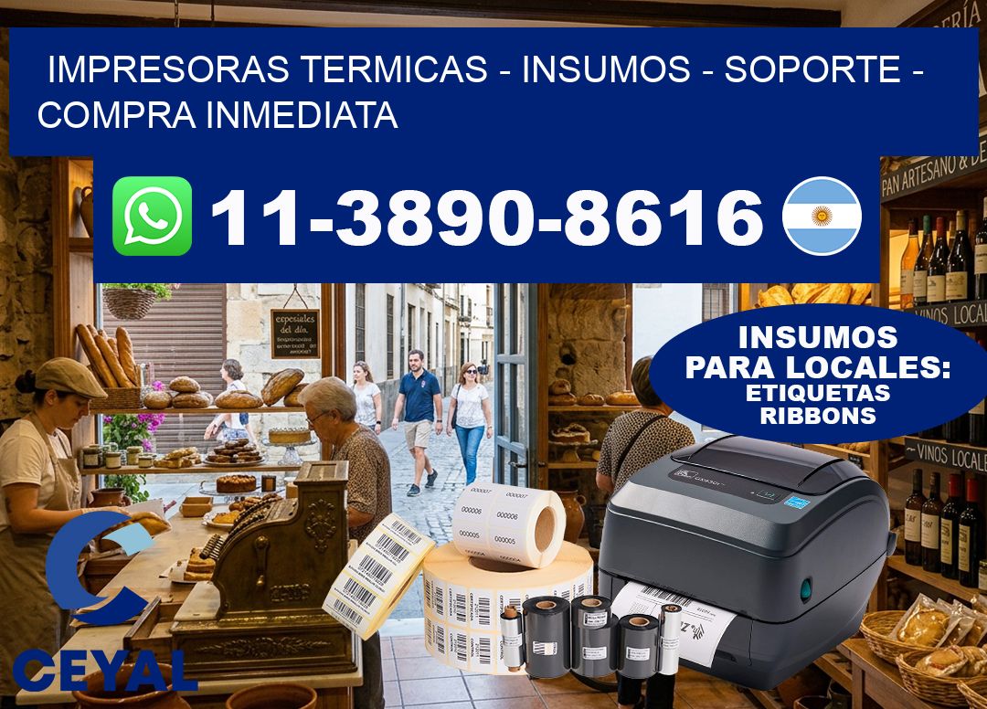 IMPRESORAS TERMICAS - INSUMOS - SOPORTE - Compra inmediata