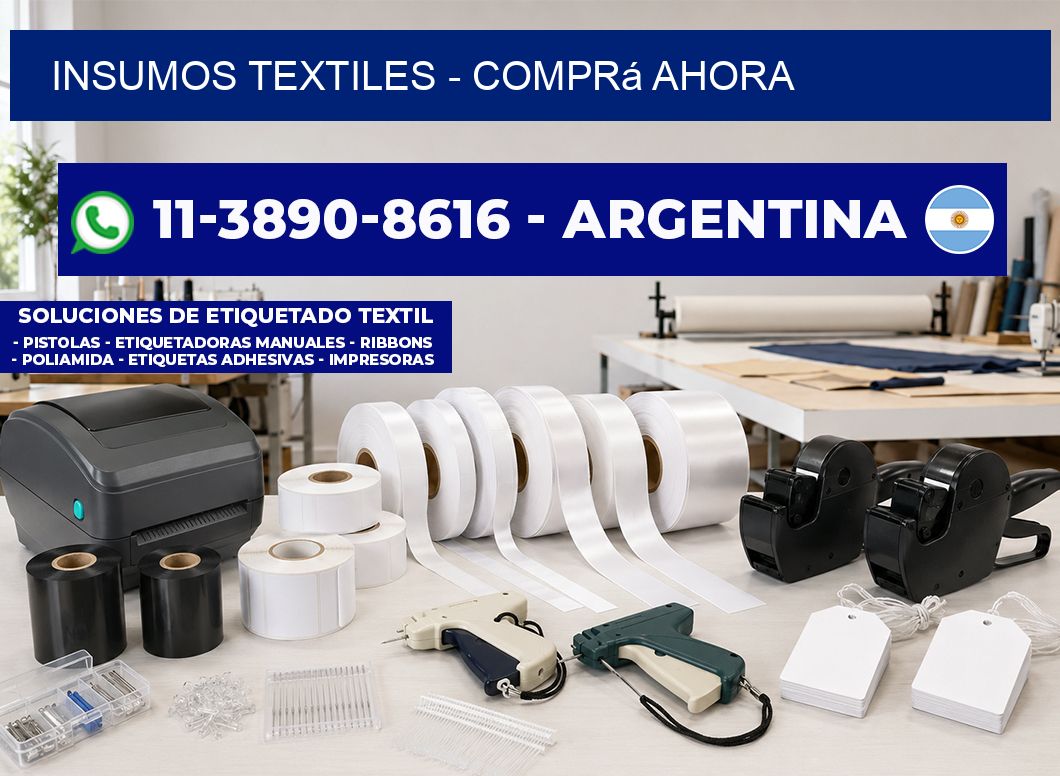 INSUMOS TEXTILES - Comprá ahora