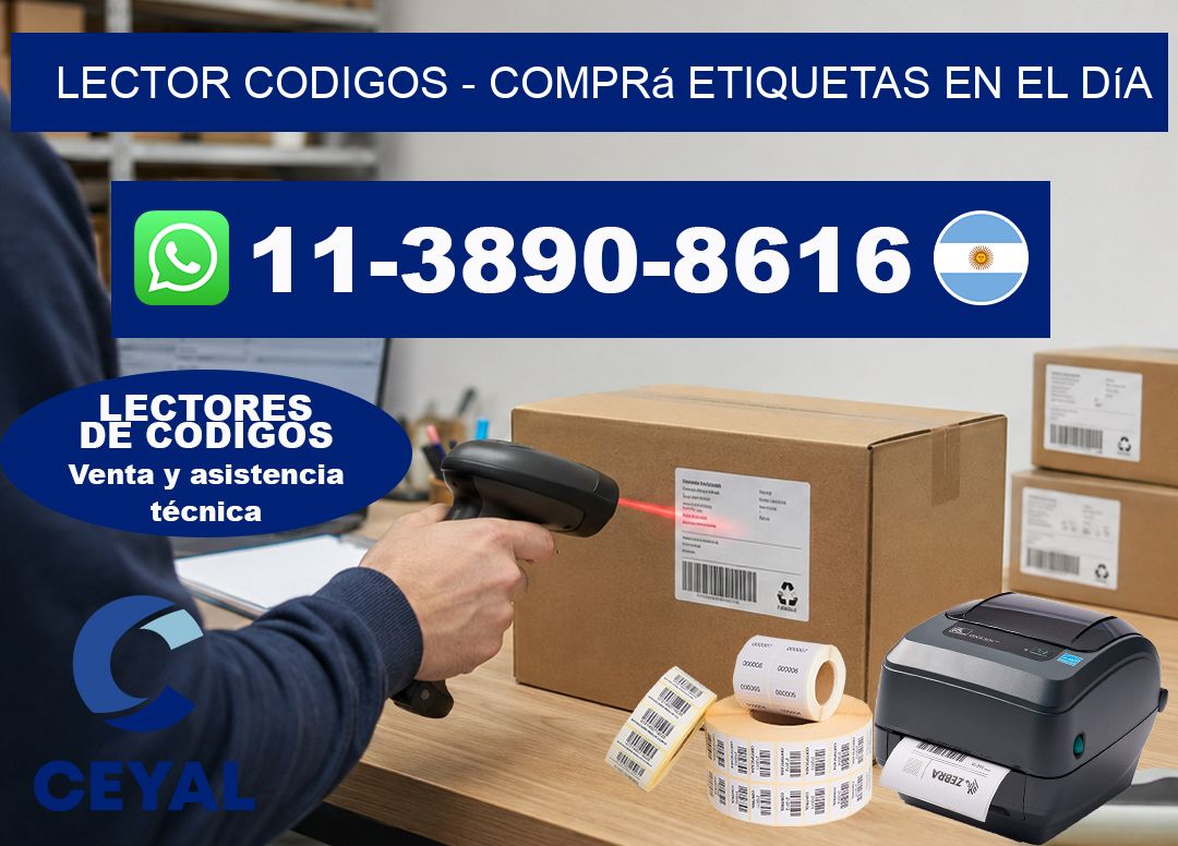 LECTOR CODIGOS - Comprá etiquetas en el día