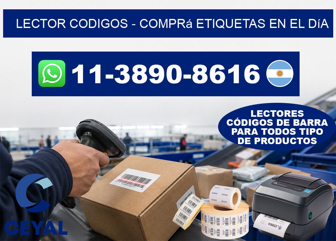 LECTOR CODIGOS - Comprá etiquetas en el día
