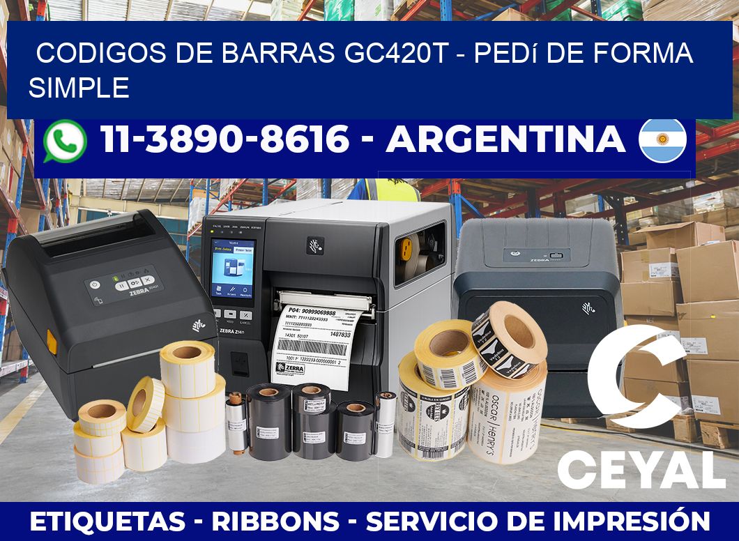 codigos de barras Gc420t – Pedí de forma simple