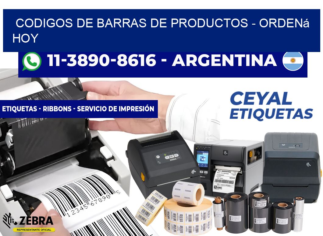 codigos de barras de productos - Ordená hoy