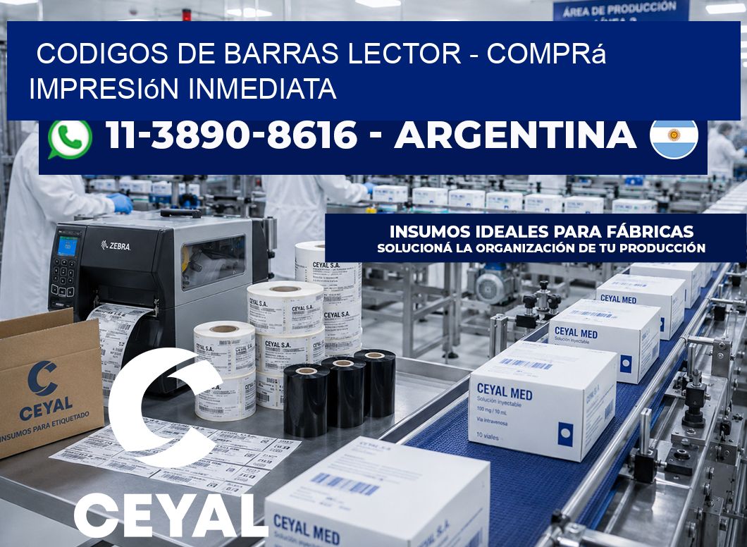 codigos de barras lector – Comprá impresión inmediata