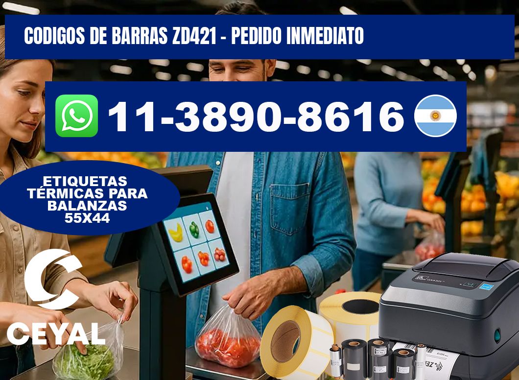 codigos de barras zd421 - Pedido inmediato