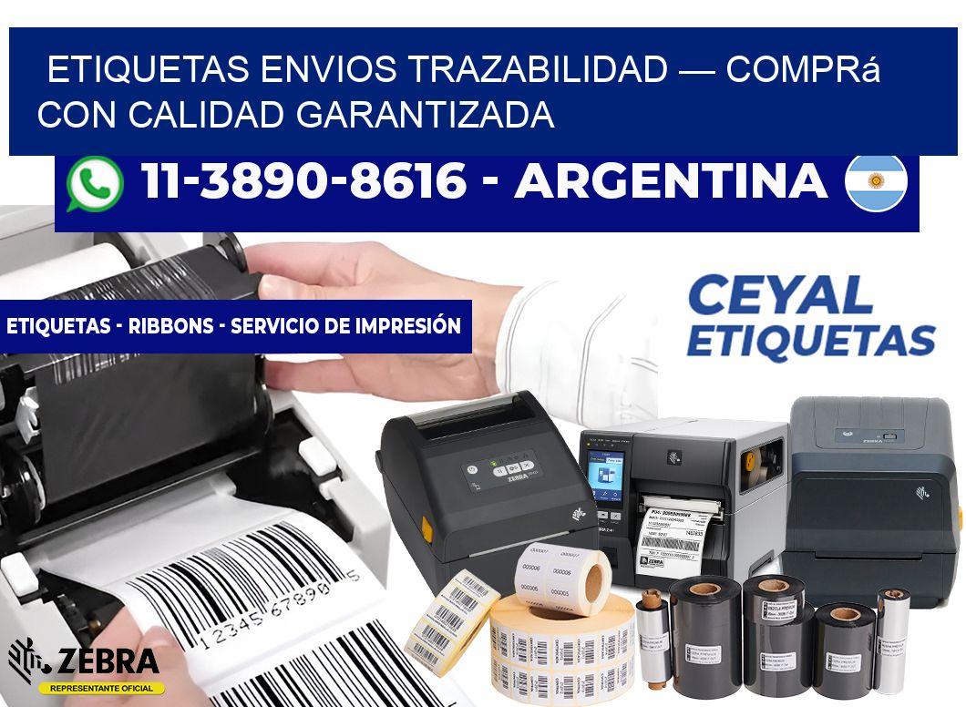 etiquetas envios trazabilidad — Comprá con calidad garantizada
