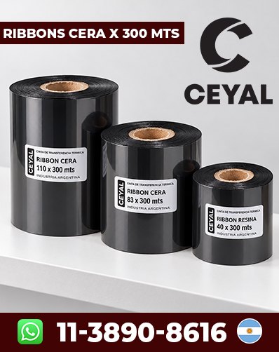 ETIQUETAS ILUSTRACION EN ROLLO CON RIBBON - Cotizá tu proyecto