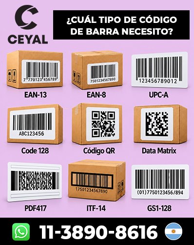 Etiquetas con Código de Barras para Mercado Libre Ropa argentina
