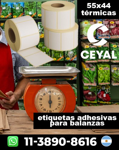 ROLLOS TÉRMICOS PARA BALANZAS - Comprá y ahorrá tiempo