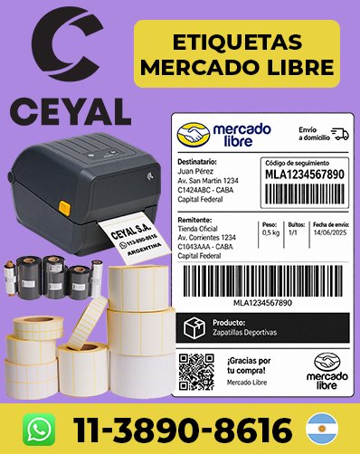 etiquetas para locales argentina